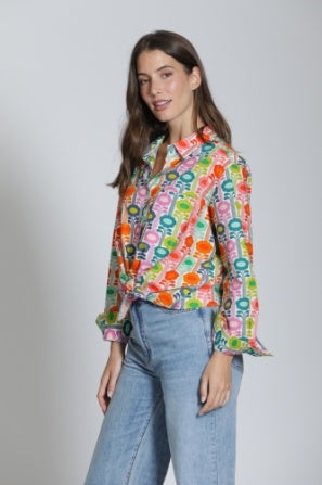 Retro Flowers Top