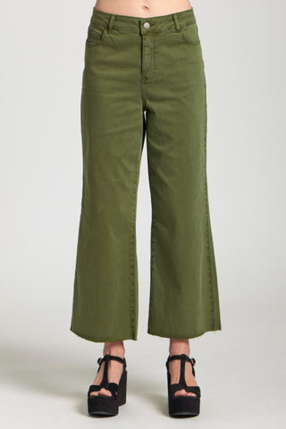 Olive Wide Leg Pants