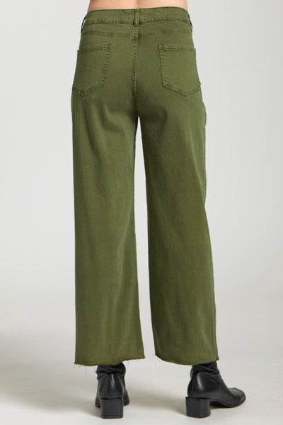 Olive Wide Leg Pants