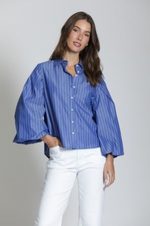 Blouson Striped Top