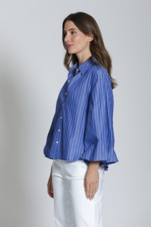 Blouson Striped Top