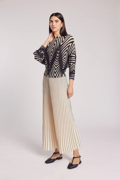 Leah Matte Plisse Palazzo Pants