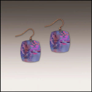 Lilac Square Earrings