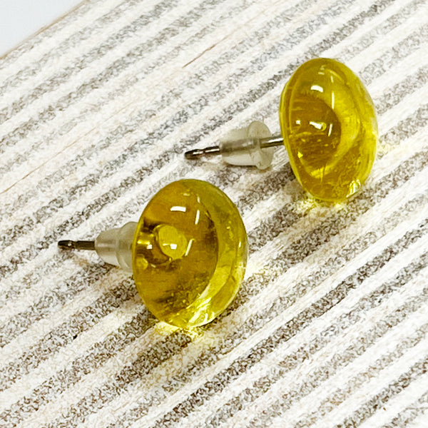 Depression Glass Earrings Y