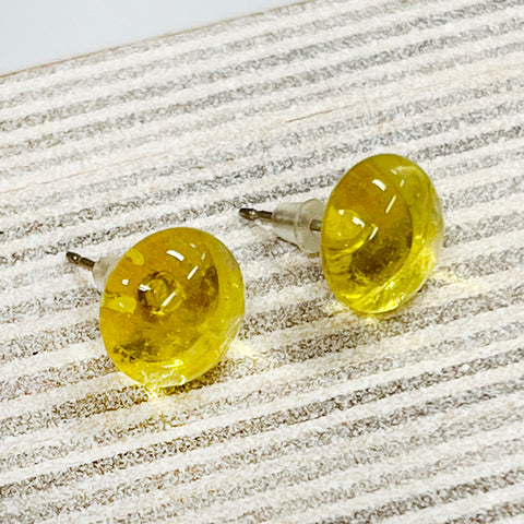 Depression Glass Earrings Y