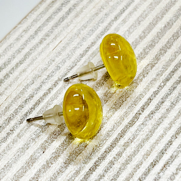 Depression Glass Earrings Y