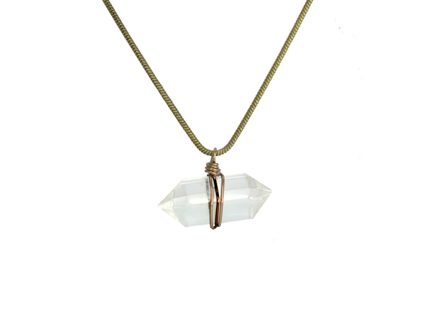 Double Pointed Crystal Necklace