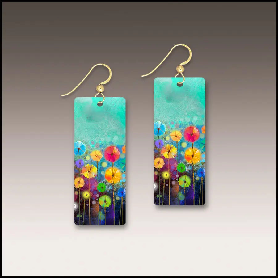 Colorful Floral Earrings