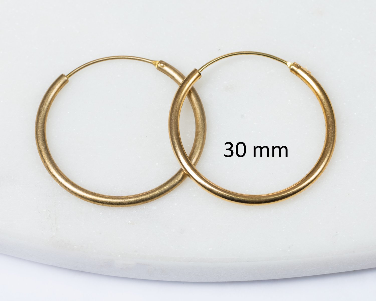Brass Hoop Earrings