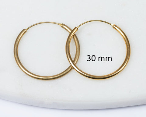 Brass Hoop Earrings