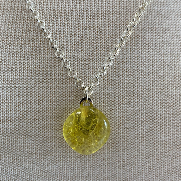 Depression Glass Necklace Y