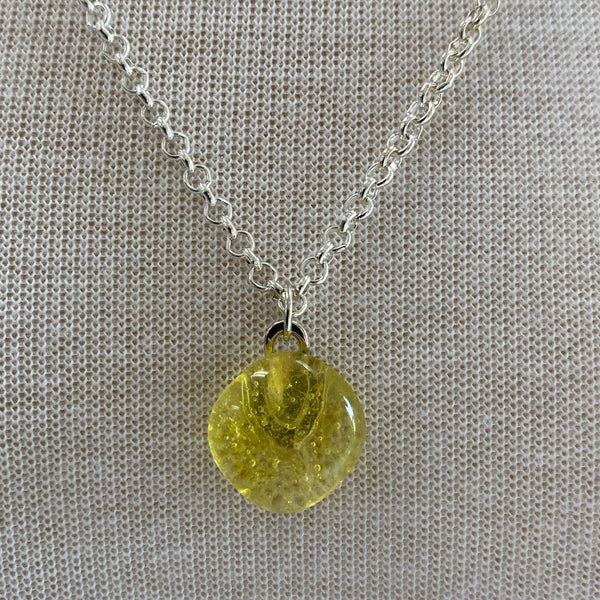 Depression Glass Necklace Y