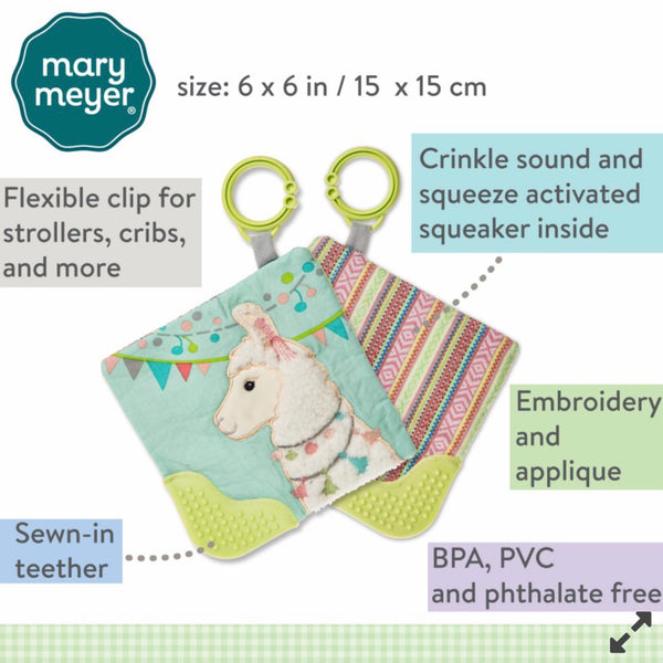 Llama Crinkle Teether