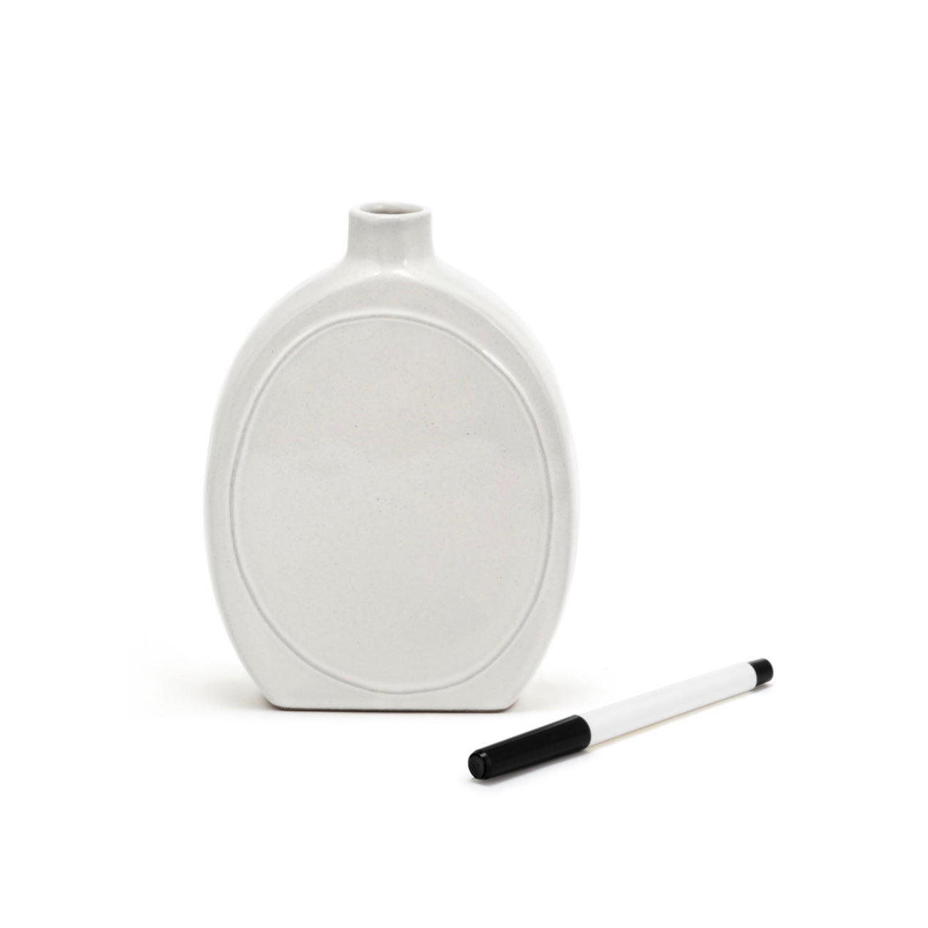 Write On Oval Vase