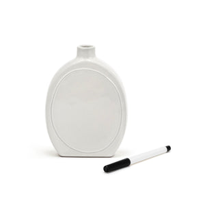 Write On Oval Vase
