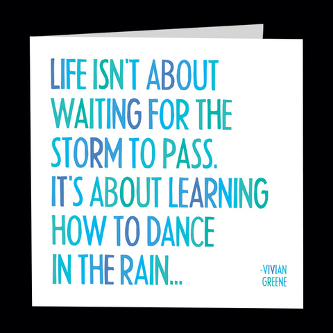 Dance In The Rain Card