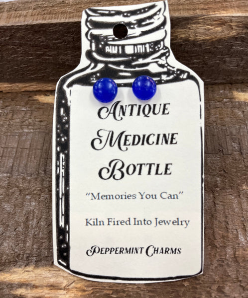 Medicine Bottle Post Earrings