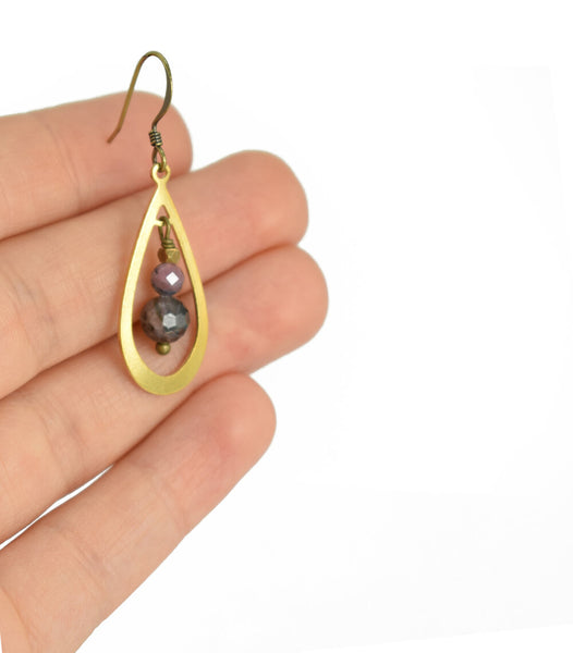 Tourmaline Teardrop Earrings