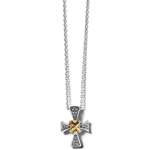 Meridian Mini Cross Necklace