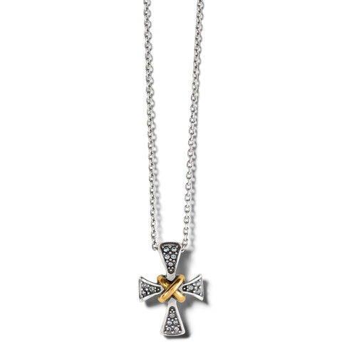 Meridian Mini Cross Necklace