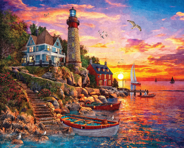 Lighthouse Sunset Puzzle