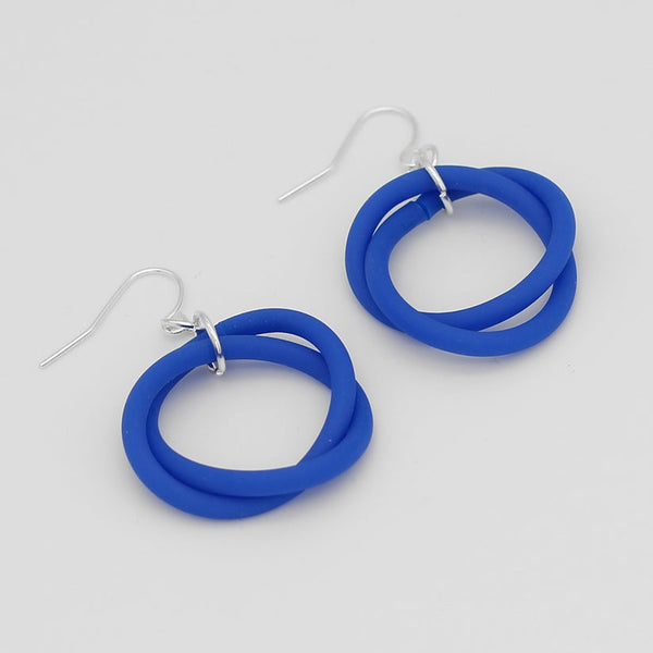 Blue Cefalu Swirl Earrings