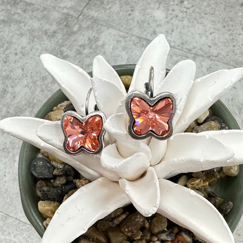 Lily Earrings Coral