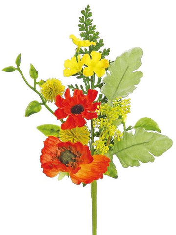 Wild Poppy Floral Pick