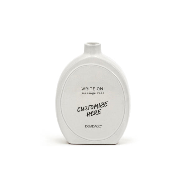 Write On Oval Vase