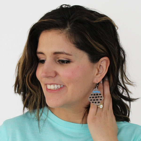Blue/Black Twilight Earrings