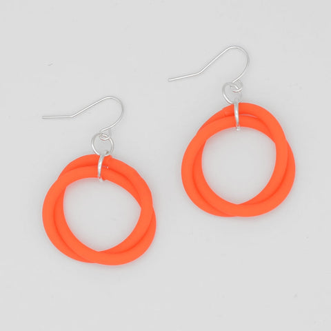 Orange Cefalu Swirl Earrings