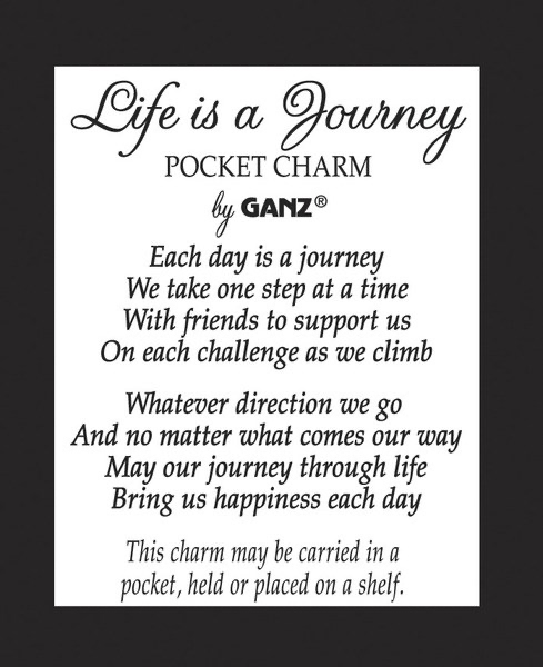 Life Is A Journey Pocket Charm