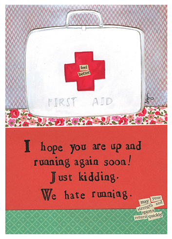Hate Running Card