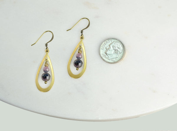 Tourmaline Teardrop Earrings