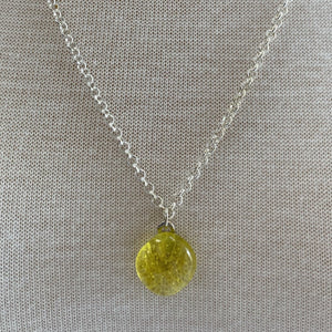 Depression Glass Necklace Y