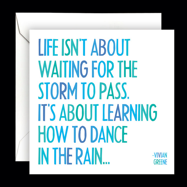 Dance In The Rain Card