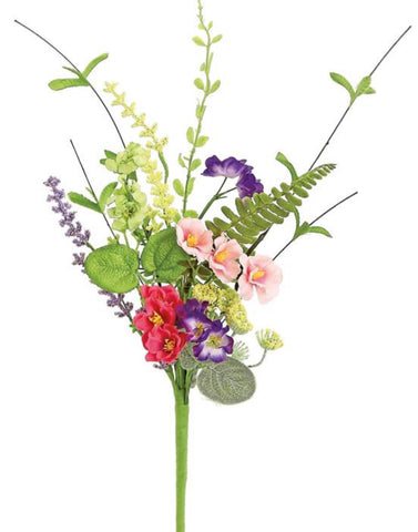 Mixed Blossom Floral Pick