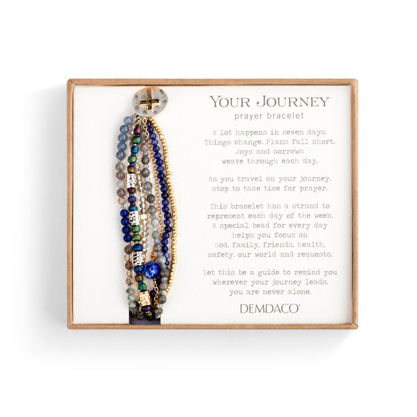 Beaded Prayer Bracelet Indigo