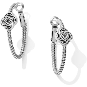 Interlok Knot Hoop Earrings