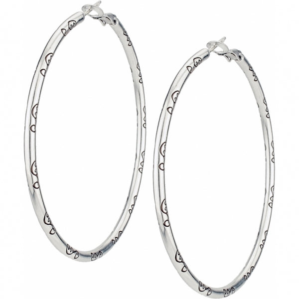 Grande Hoop Charm Earring