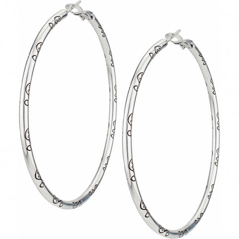 Grande Hoop Charm Earring